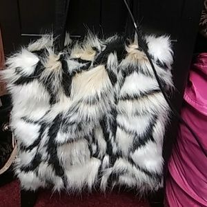Winter fur purse